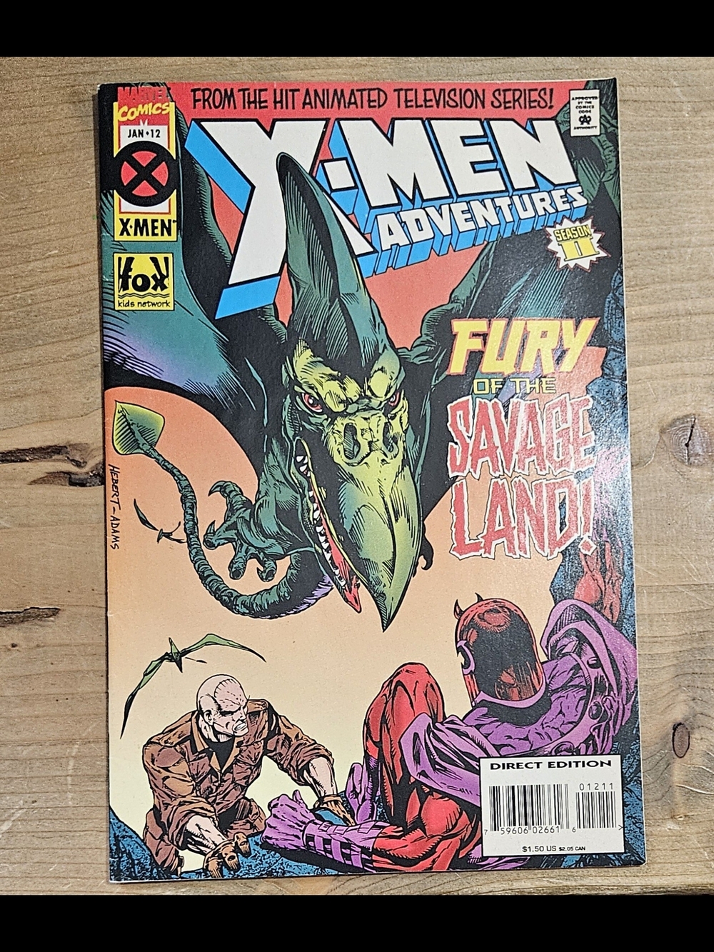 X-Men Adventures Season II # 12 Jan 1995 Marvel Comics Fury The Savage Land